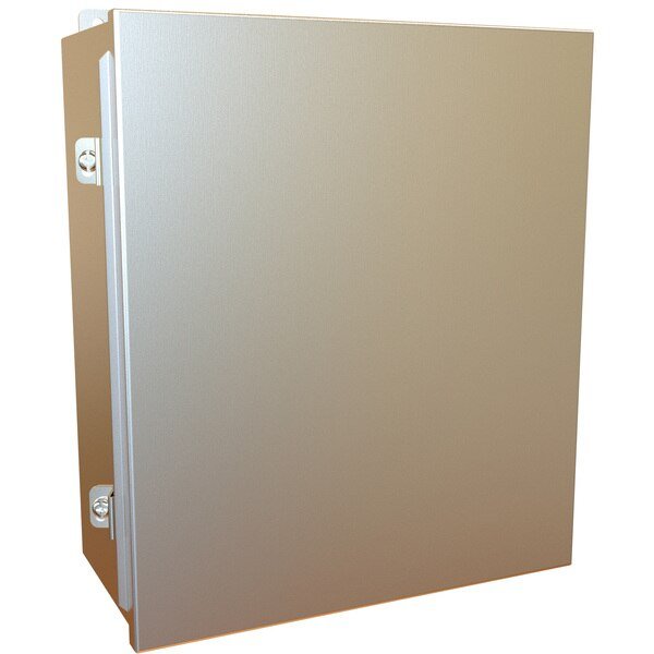 304 Stainless Steel Enclosure, 14 in H, 12 in W, 6 in D, NEMA 4X, Lift Off, Hammond, Mfr#: 1414N4SSM6